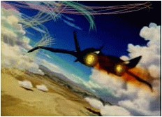 Vous vous souvenez des trajectoires de missiles '� la Macross'?